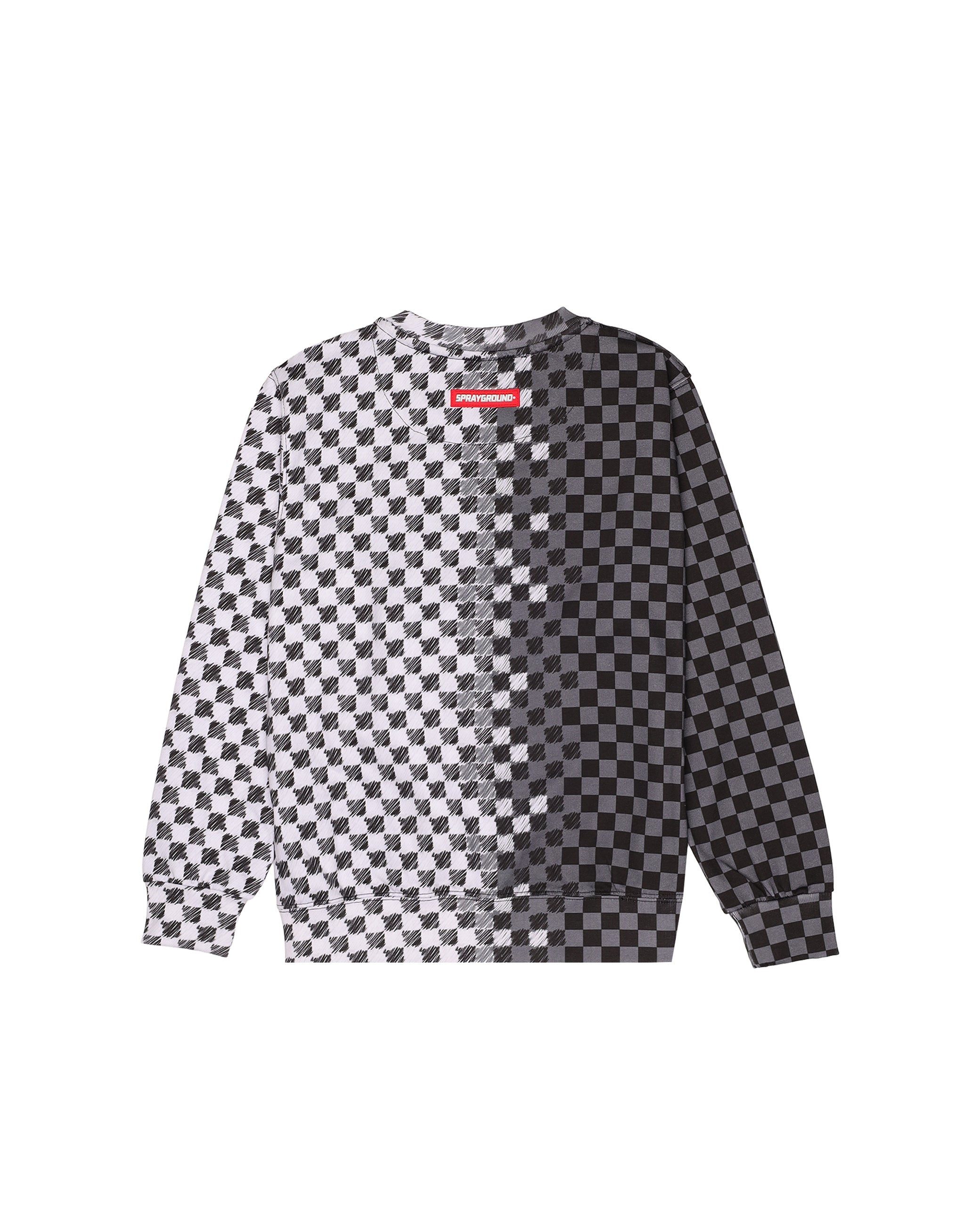 Hanorac Sprayground Checkered Sketch Regular Crewneck