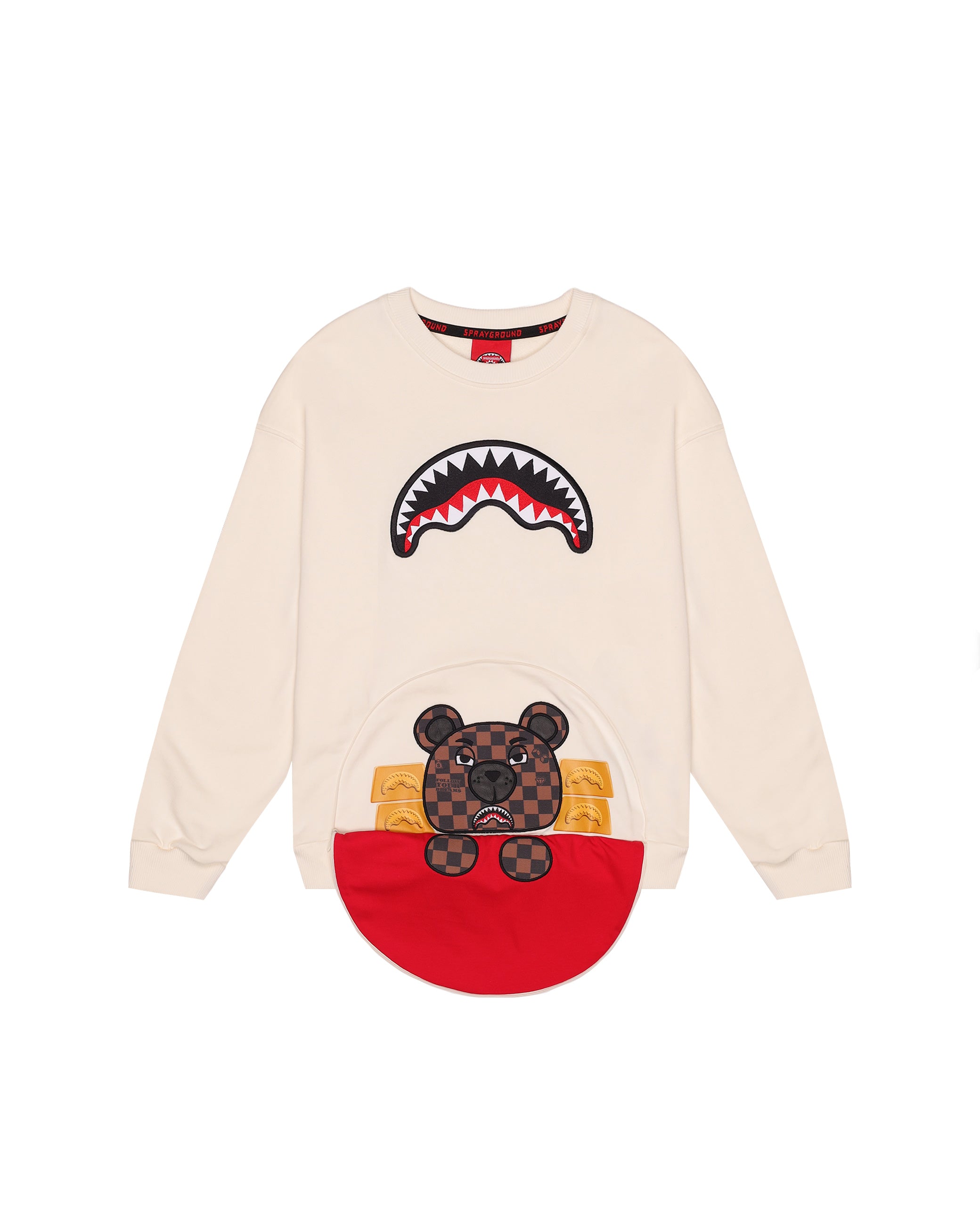 Hanorac Sprayground Bear In The Pocket Oversized Crewneck