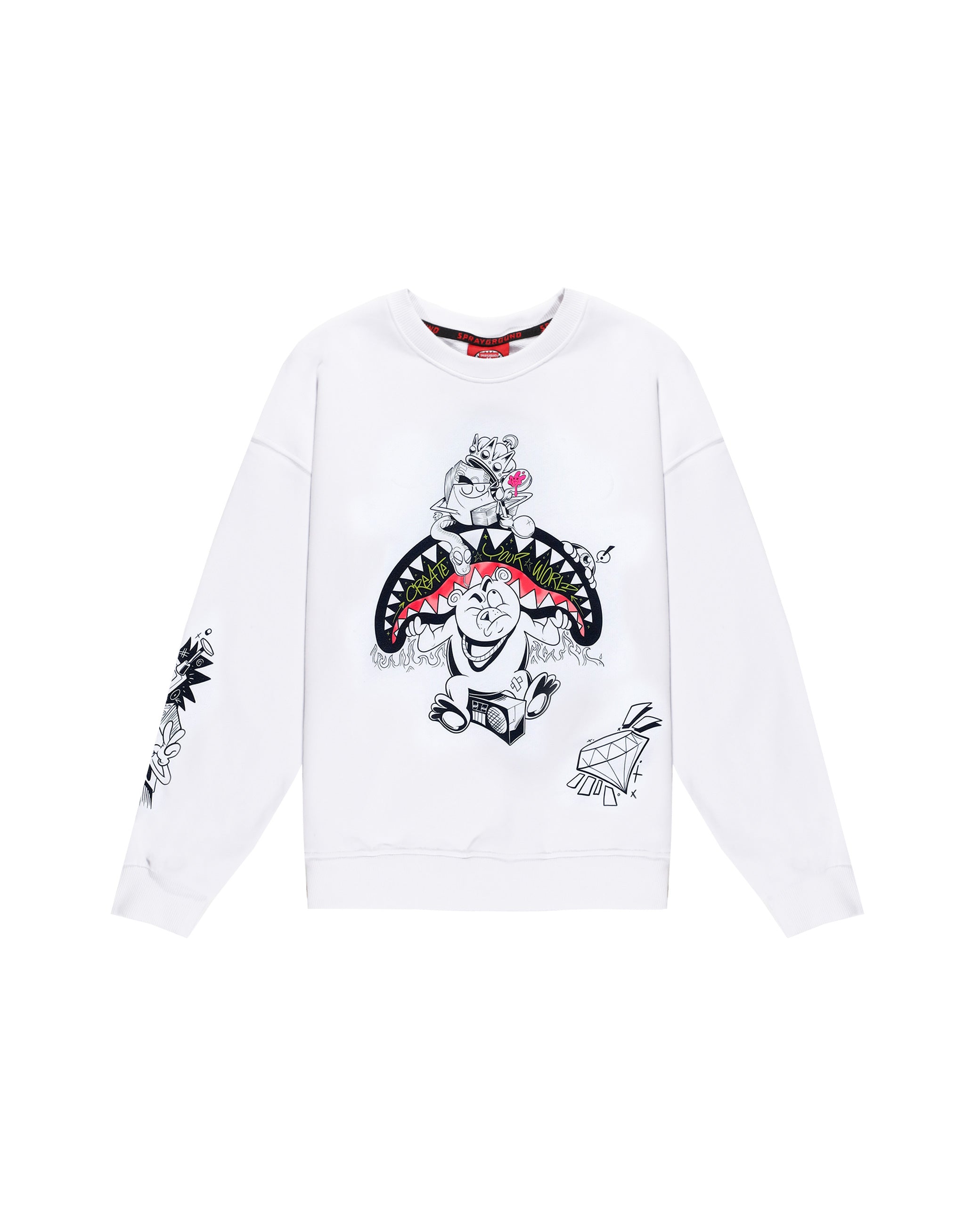 Hanorac Sprayground Create Your World Oversized Crewneck