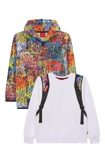 Jacheta Les Backpack In Crew White Plus Nylon 8 - 16 Ani