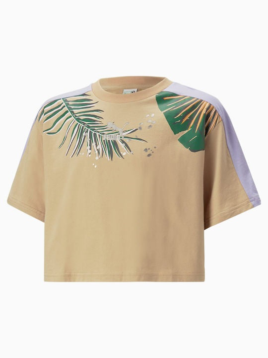 Tricou Puma T7 Vacay Queen Graphic 8-16 ani