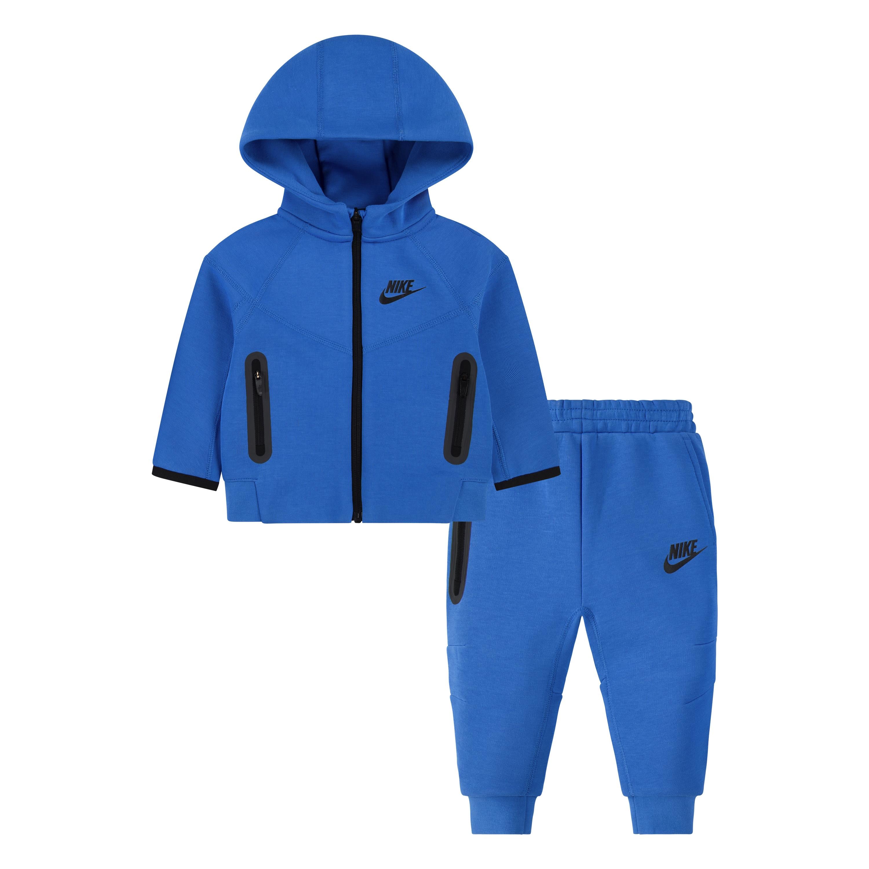 Trening Nike tech Fleece cu gluga si fermoar 12-24 luni