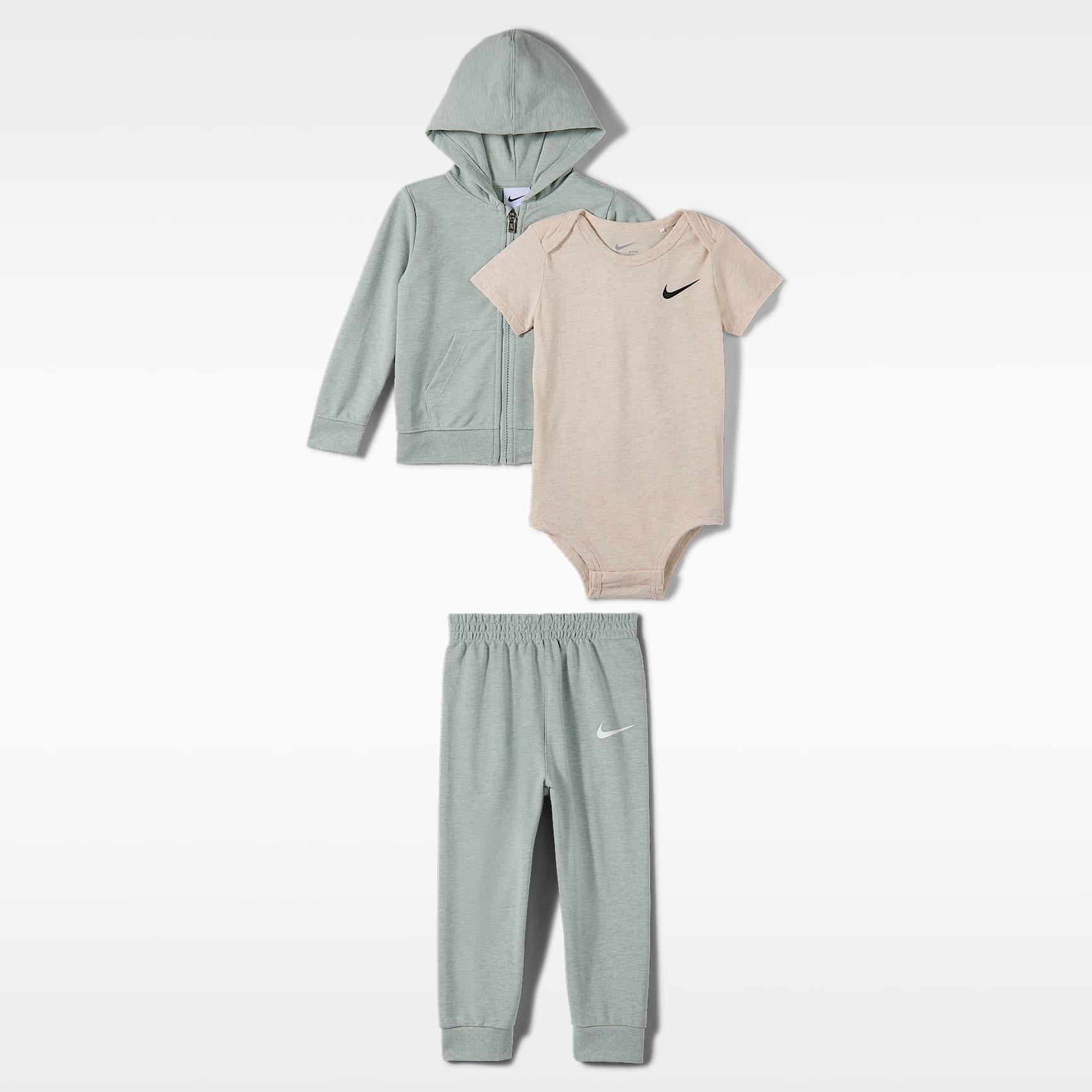 Set hanorac, pantaloni sport și body Nike 3 Piece Bodysuit