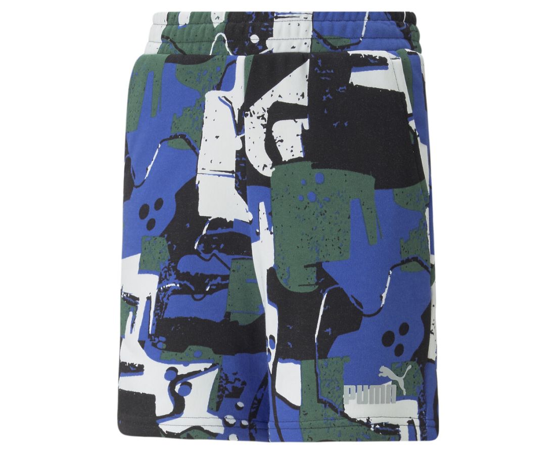 Pantaloni scurti Puma Ess+ Street Art Aop Shorts B 4 - 14 Ani