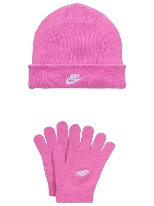 Set caciula si manusi Futura Nike 4 - 7 Ani