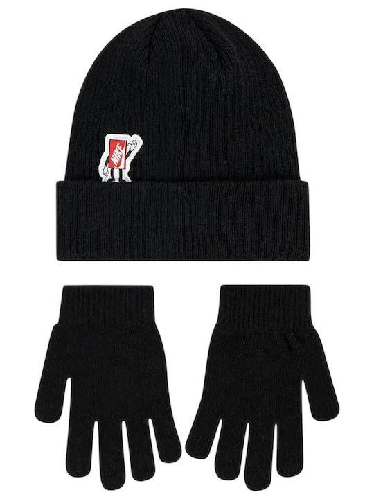 Caciula Nan Nike Patch Peak Beanie Set