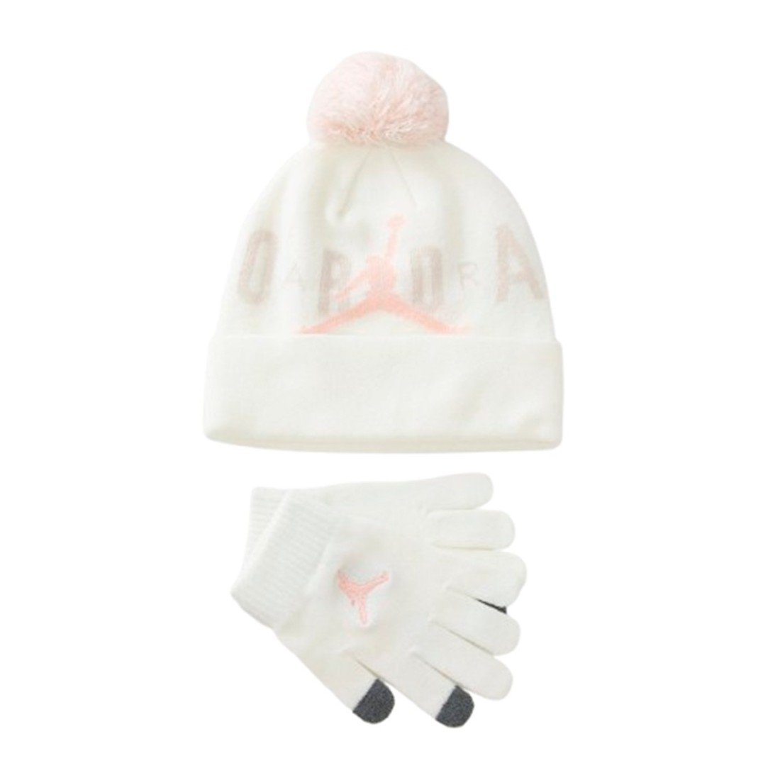 Set caciula si manusi Jan Jordan Hbr Pom Beanie Set 6 - 12 Ani