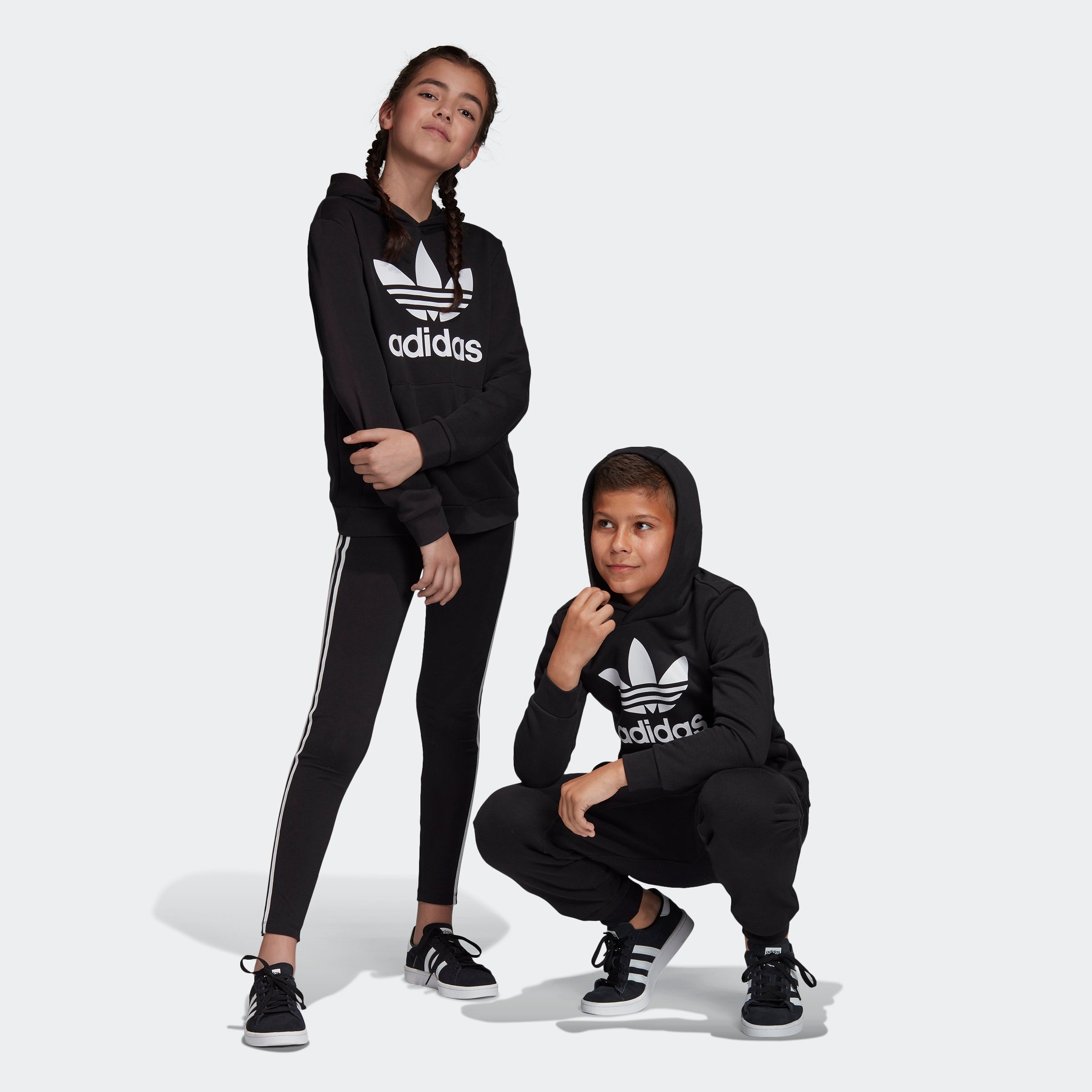 Hanorac adidas Originals Trefoil Hoodie 8-14 ani