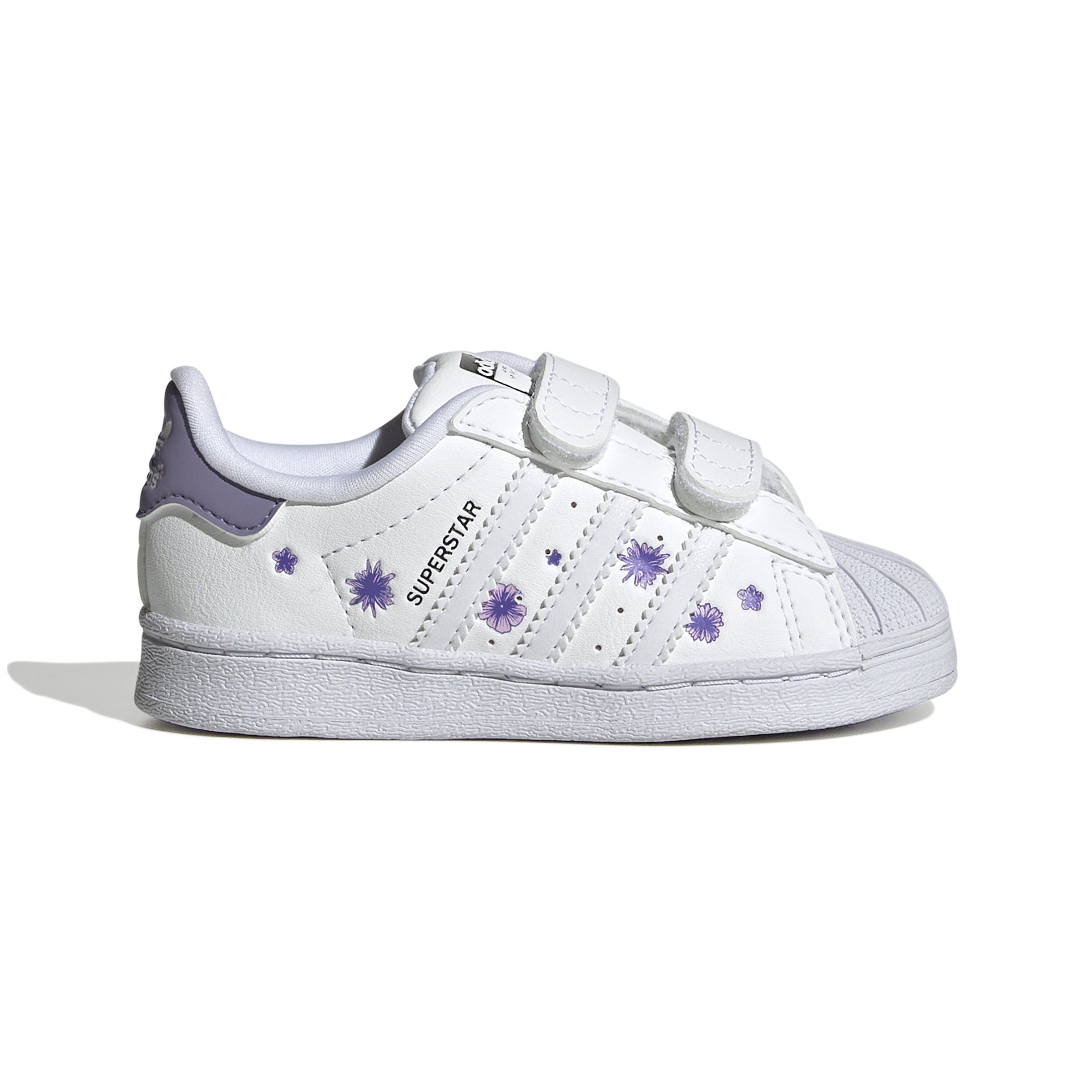 Sneakers albi pentru copii Adidas Originals Superstar - cu arici