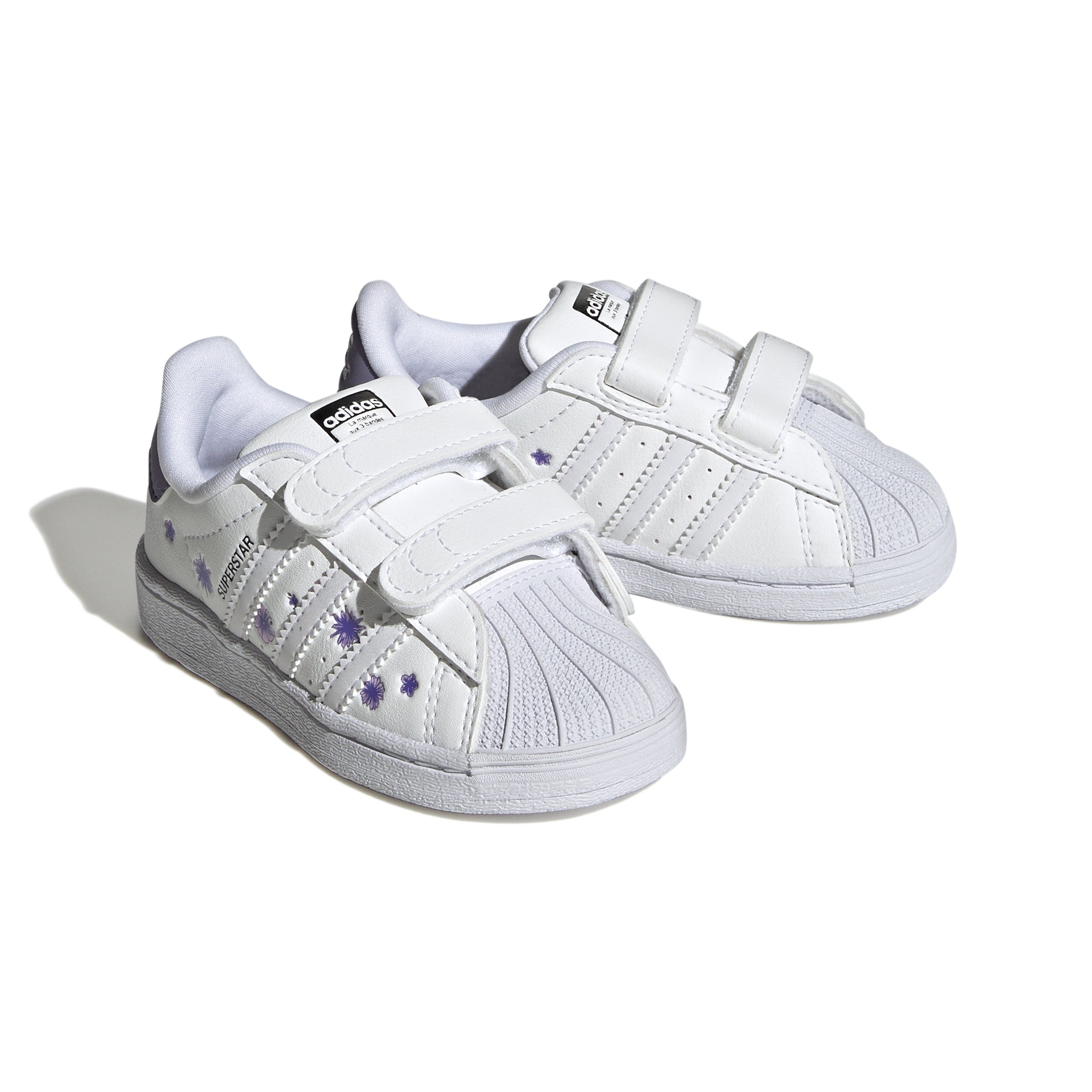 Sneakers albi pentru copii Adidas Originals Superstar