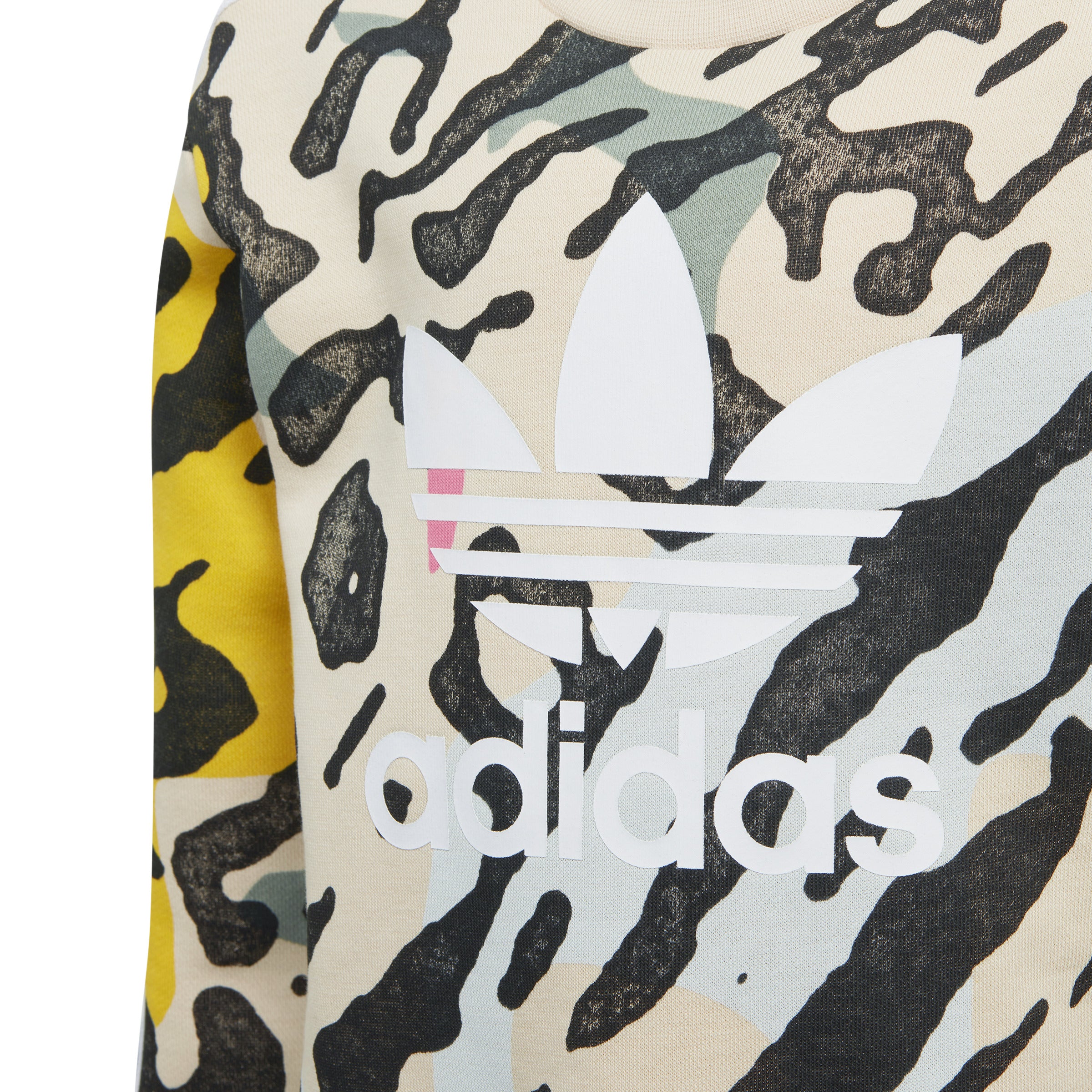 detaliu imprimeu bluza de trening