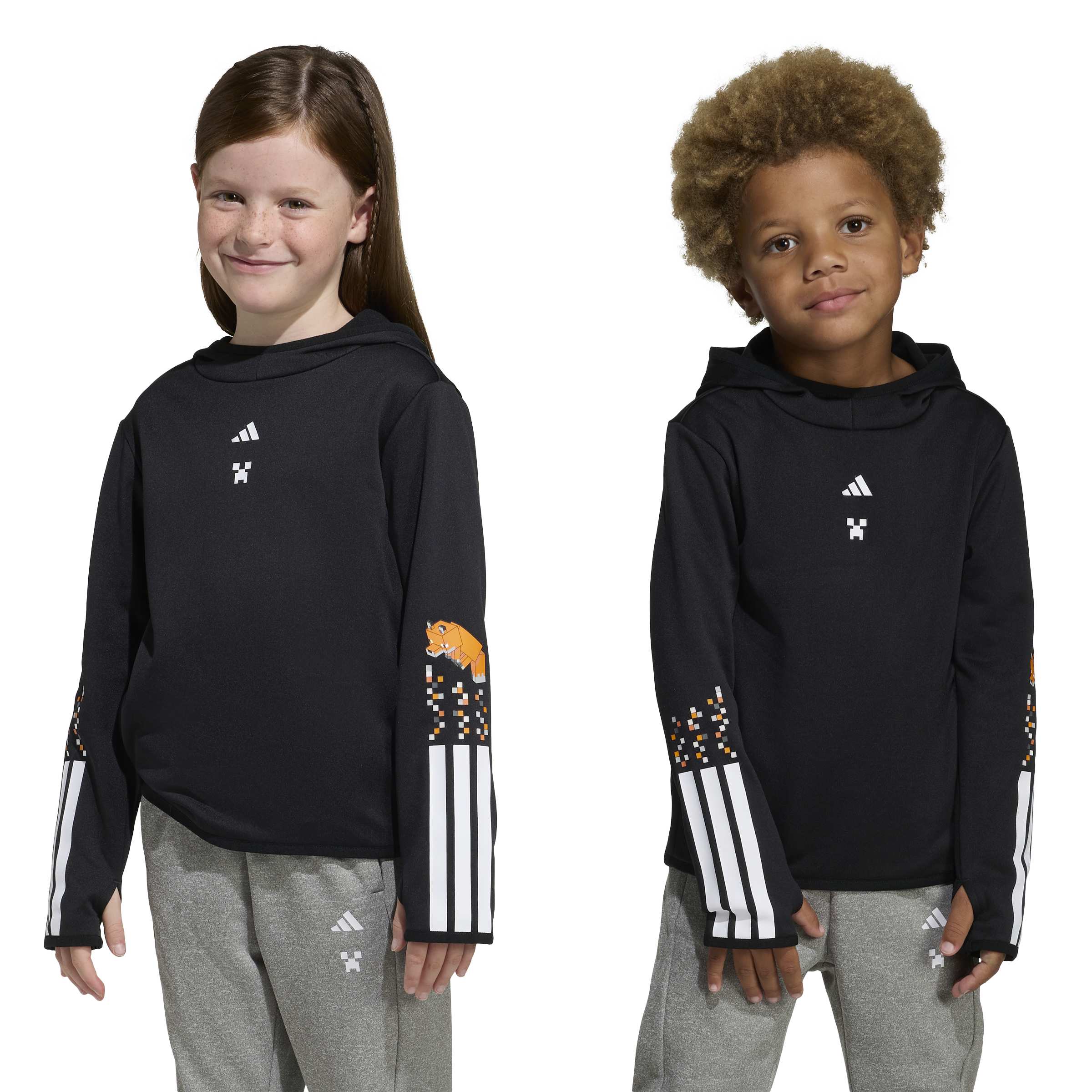 Hanorac Adidas Minecraft Training 3 Stripes Hoodie