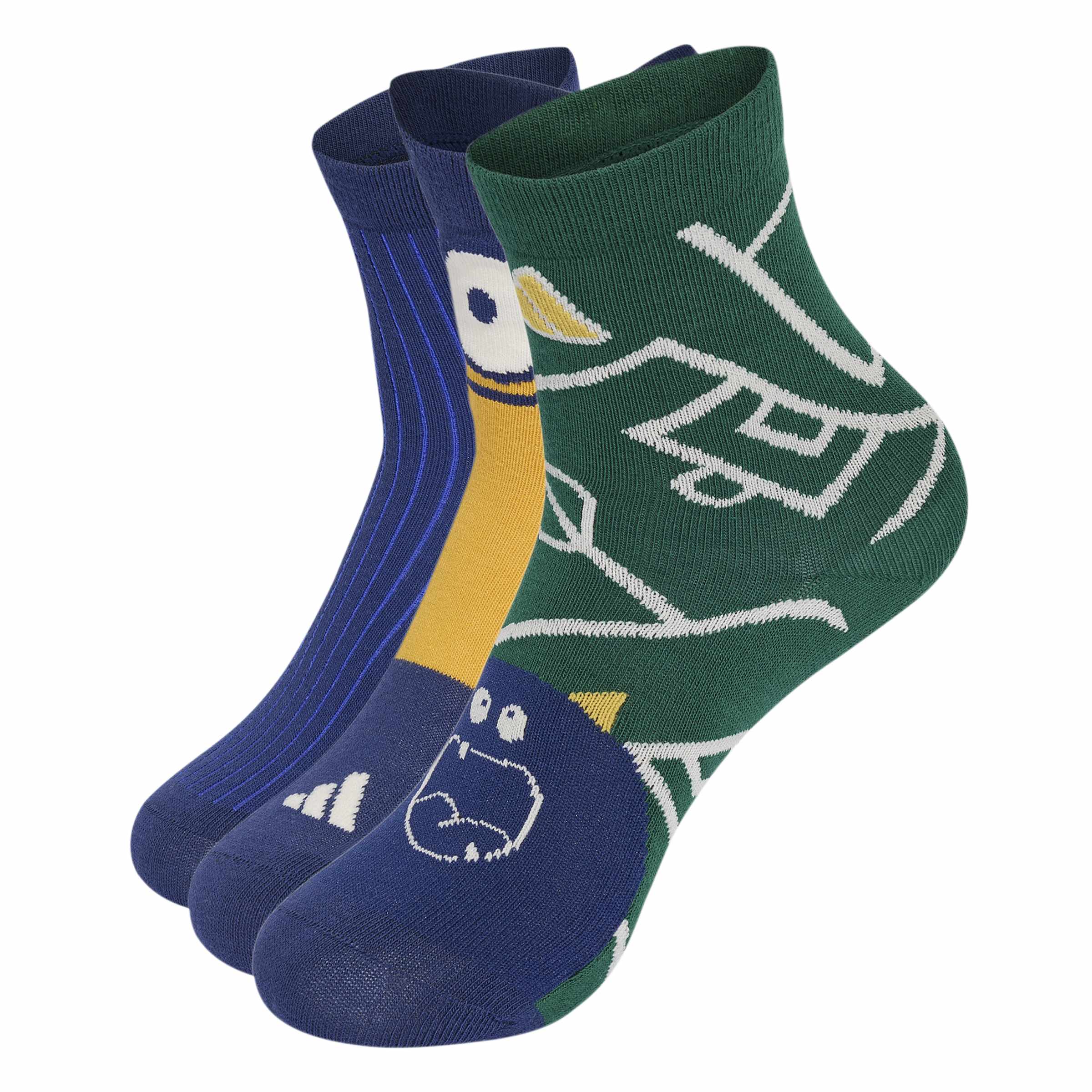 Șosete adidas Little Kids Trainstripe 3-Pack