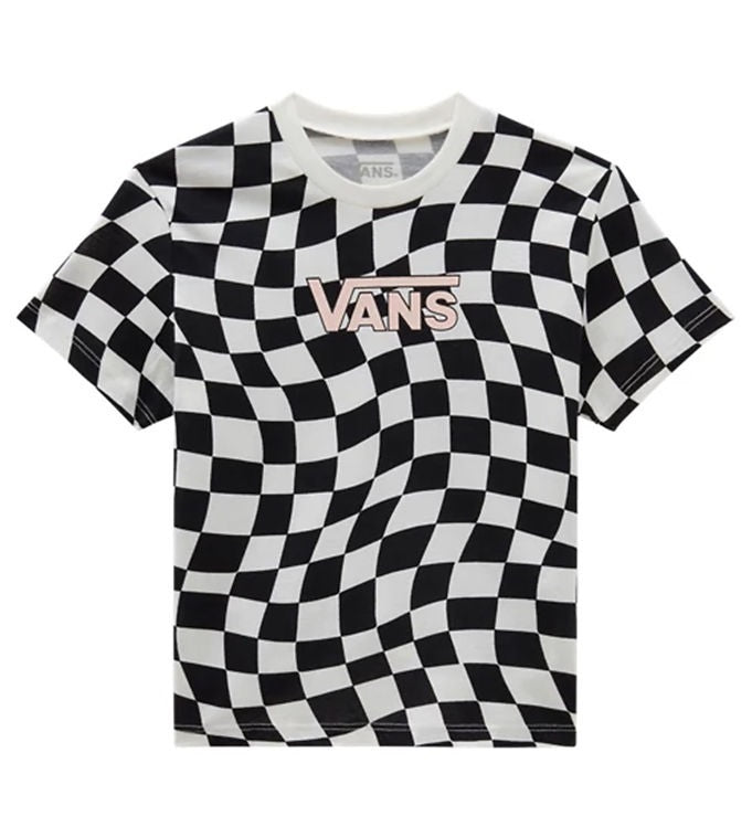 Tricou Vans Warped 66 Check Crew 8-15 ani