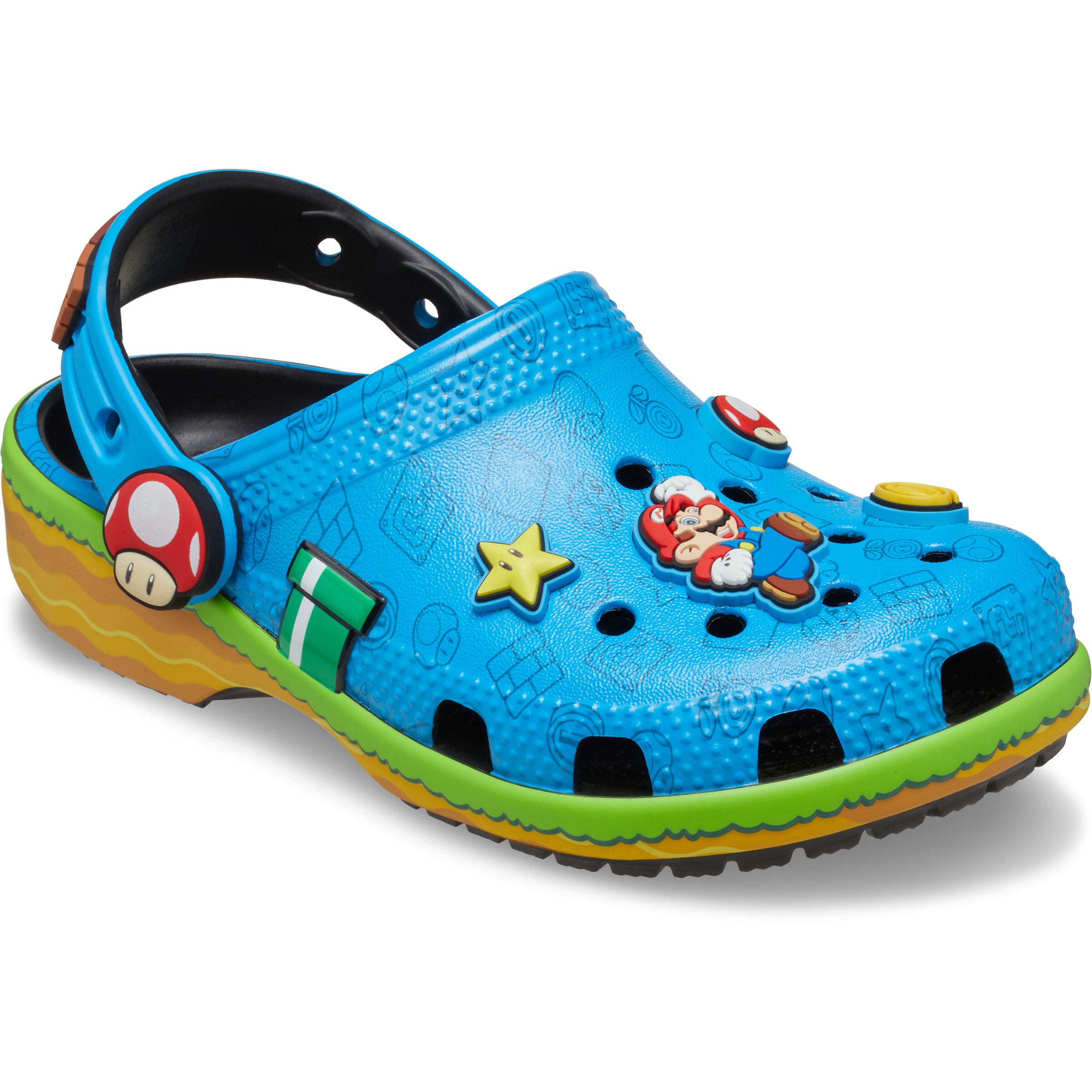 Saboți Crocs Classic Super Mario Toddler