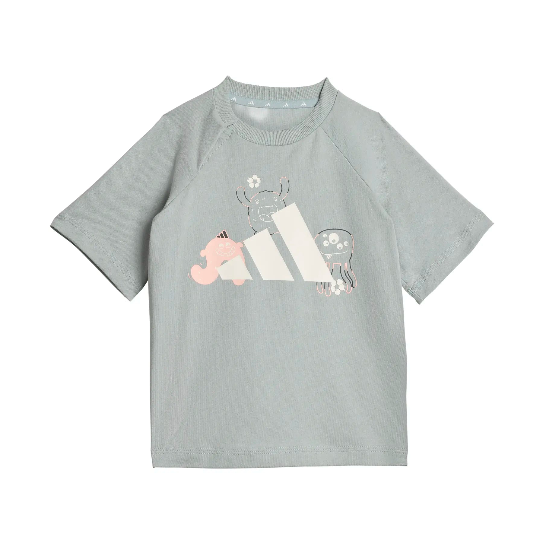 Set tricou si pantaloni scurti adidas 0 - 4 Ani