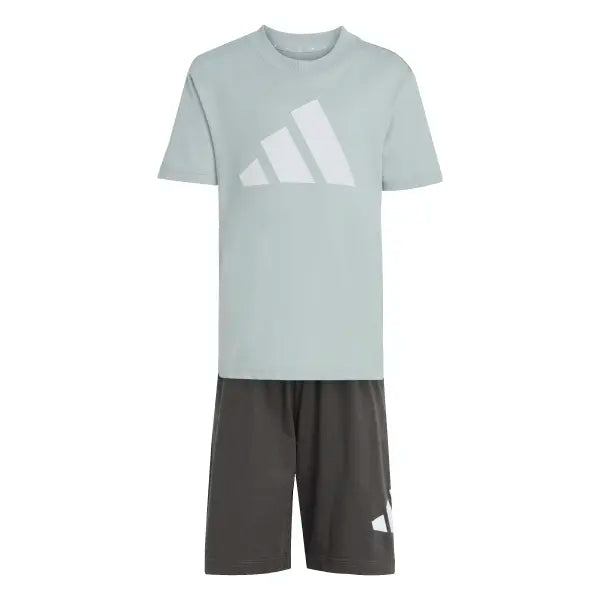 Set tricou si pantaloni scurti adidas Little Kids Bold 4 - 8 Ani