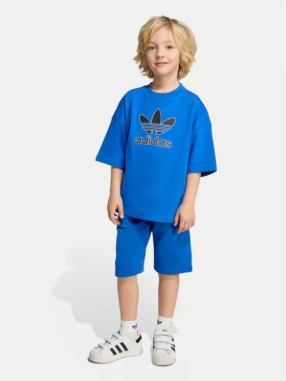 Set 2 piese adidas Short Tee Set Big Logo Execution 5 - 8 Ani