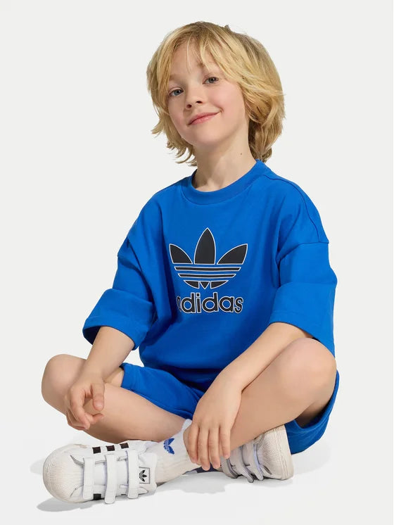 Set 2 piese adidas Short Tee Set Big Logo Execution 5 - 8 Ani