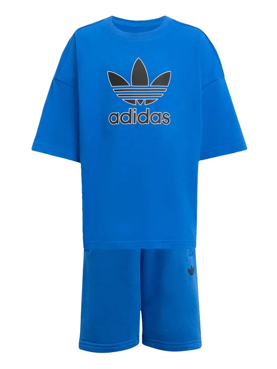 Set 2 piese adidas Short Tee Set Big Logo Execution 5 - 8 Ani
