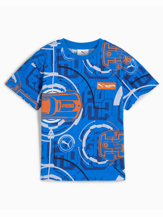 Tricou Puma X Hot Wheels Relaxed Aop 3 - 7 Ani