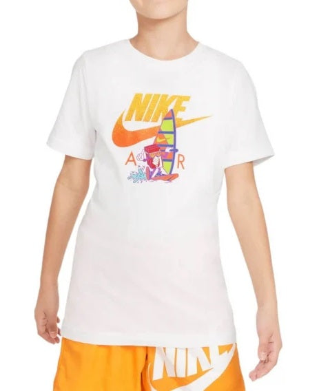 Tricou alb pentru copii Nike K Nsw Tee Boxy 2 15 Ani