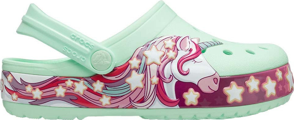 Slapi de copii CrocsFunLab Unicorn Band Clog K - EU 22-EU 35