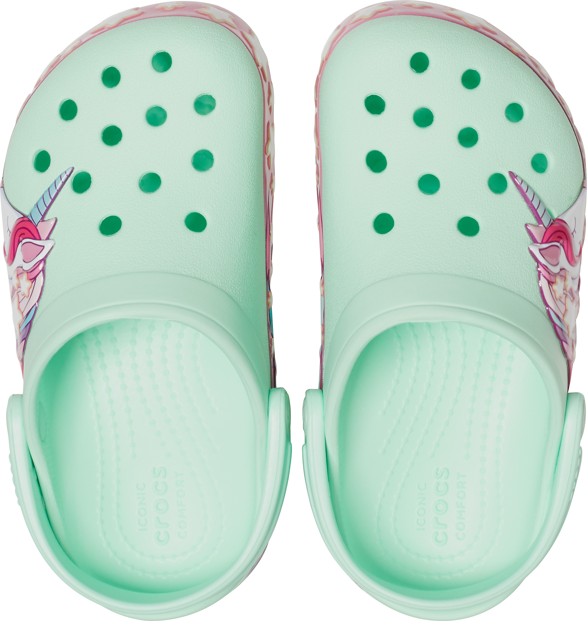 Slapi de copii CrocsFunLab Unicorn Band Clog K - EU 22-EU 35