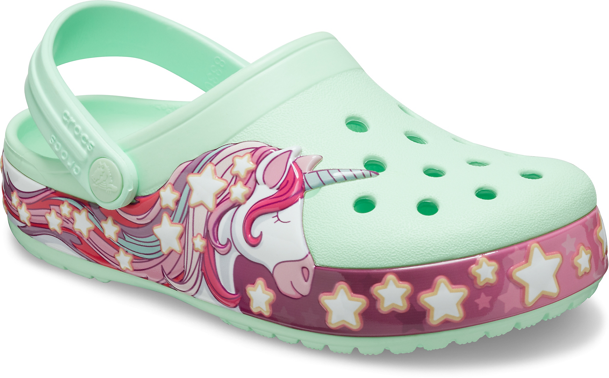 Slapi de copii CrocsFunLab Unicorn Band Clog K - EU 22-EU 35