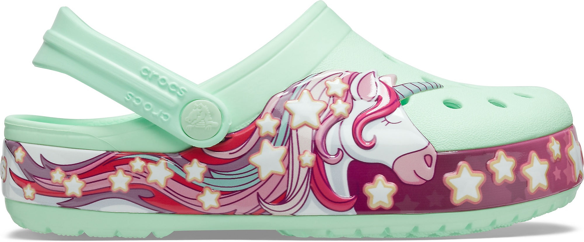Slapi de copii CrocsFunLab Unicorn Band Clog K - EU 22-EU 35