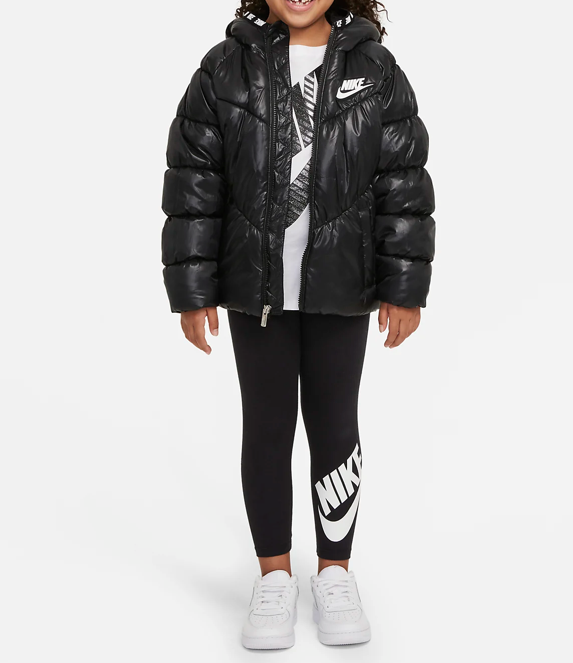 Geaca Chevron Cinched Puffer Nike 4-7 ani
