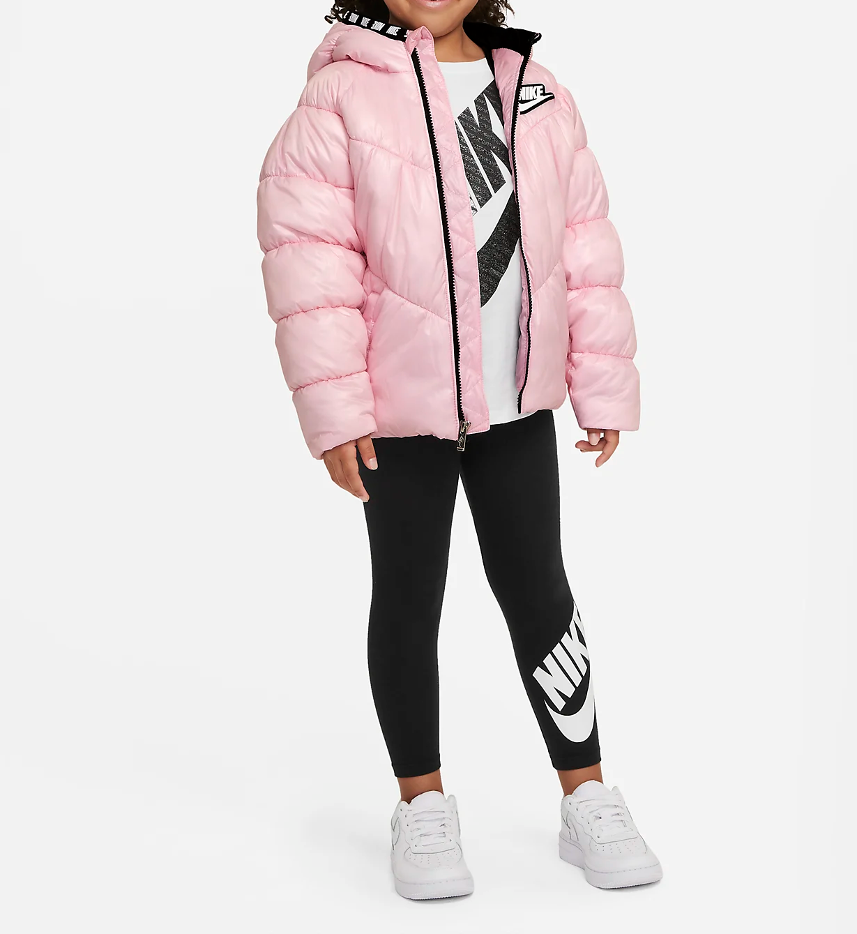 Geaca Chevron Cinched Puffer Nike 2- 7 ani
