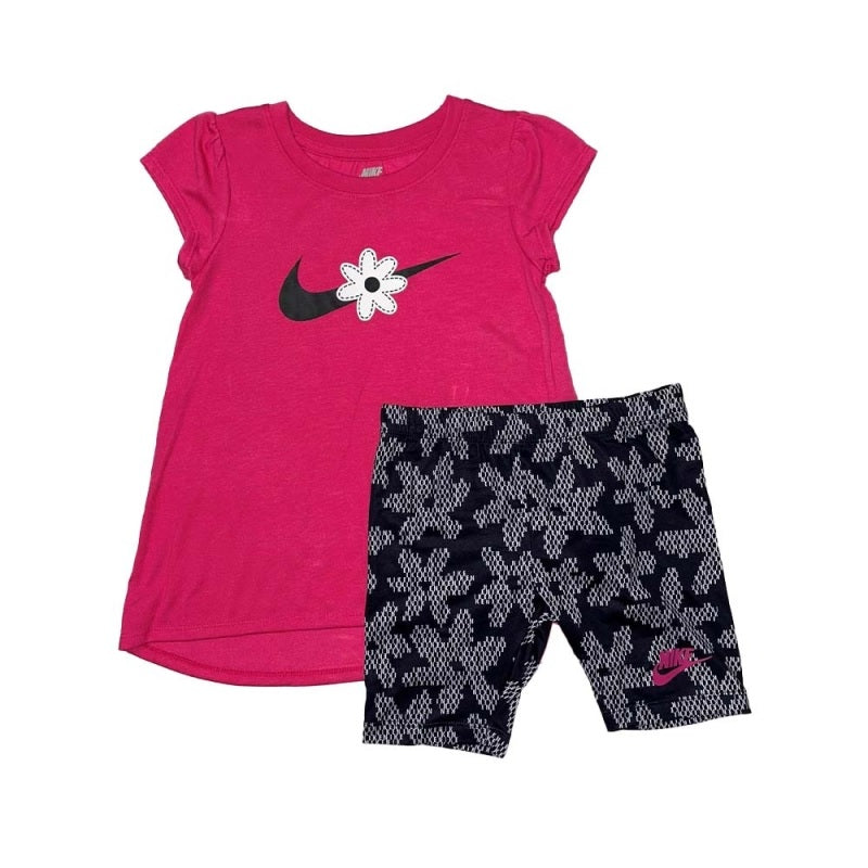 Set Nike Sport Daisy Bike Short Set 2-7 ani