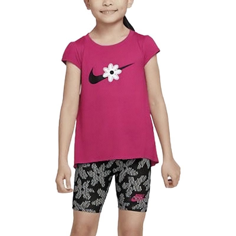 Set Nike Sport Daisy Bike Short Set 2-7 ani