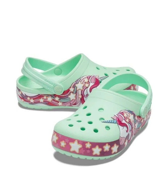 Slapi de copii CrocsFunLab Unicorn Band Clog K - EU 22-EU 35