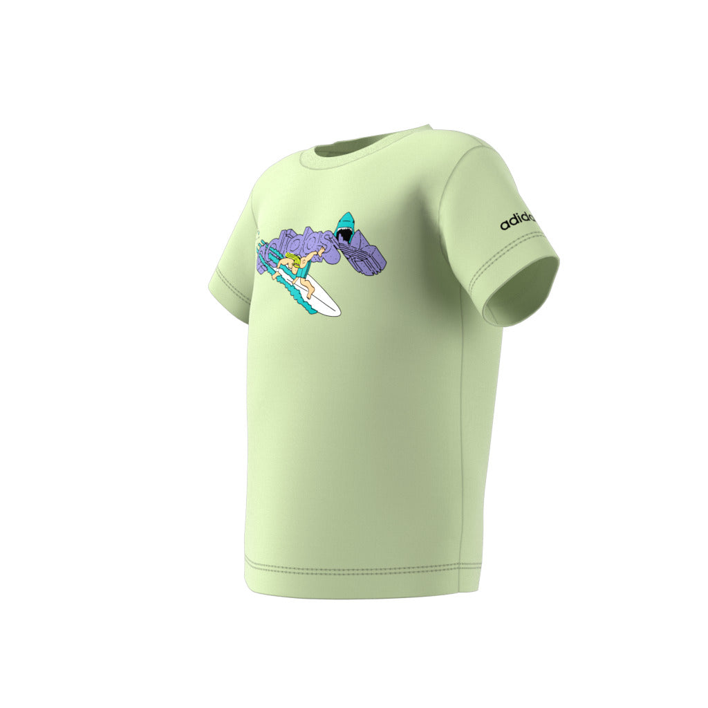 Tricou adidas Originals Graphic Stoked Beach 0 - 4 ani