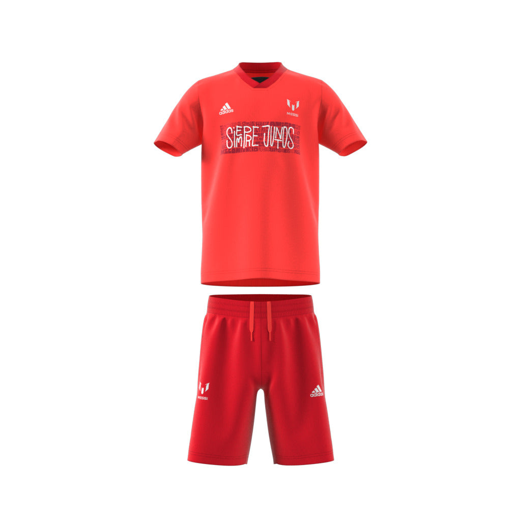 trening copii adidas messi - rosu