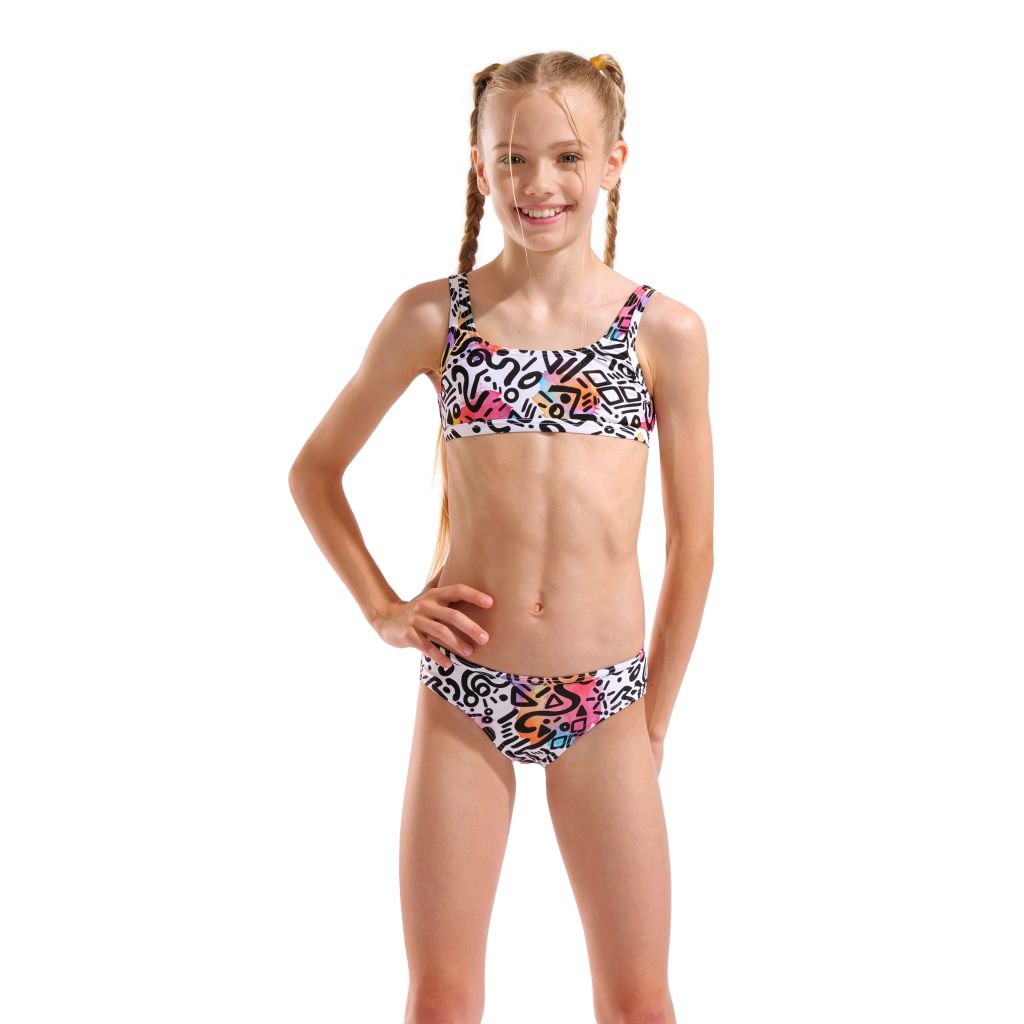 Costum de baie Arena Water Print Bikini Bralette