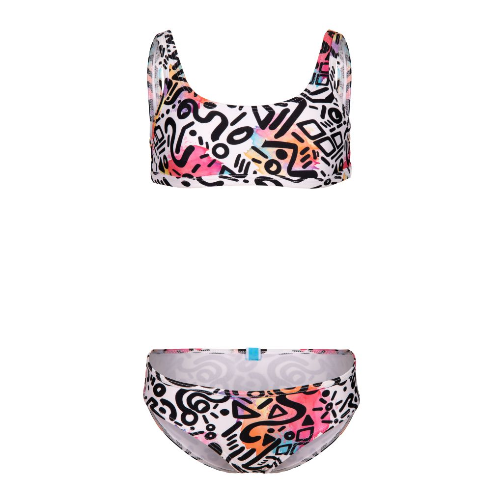 Costum de baie Arena Water Print Bikini Bralette
