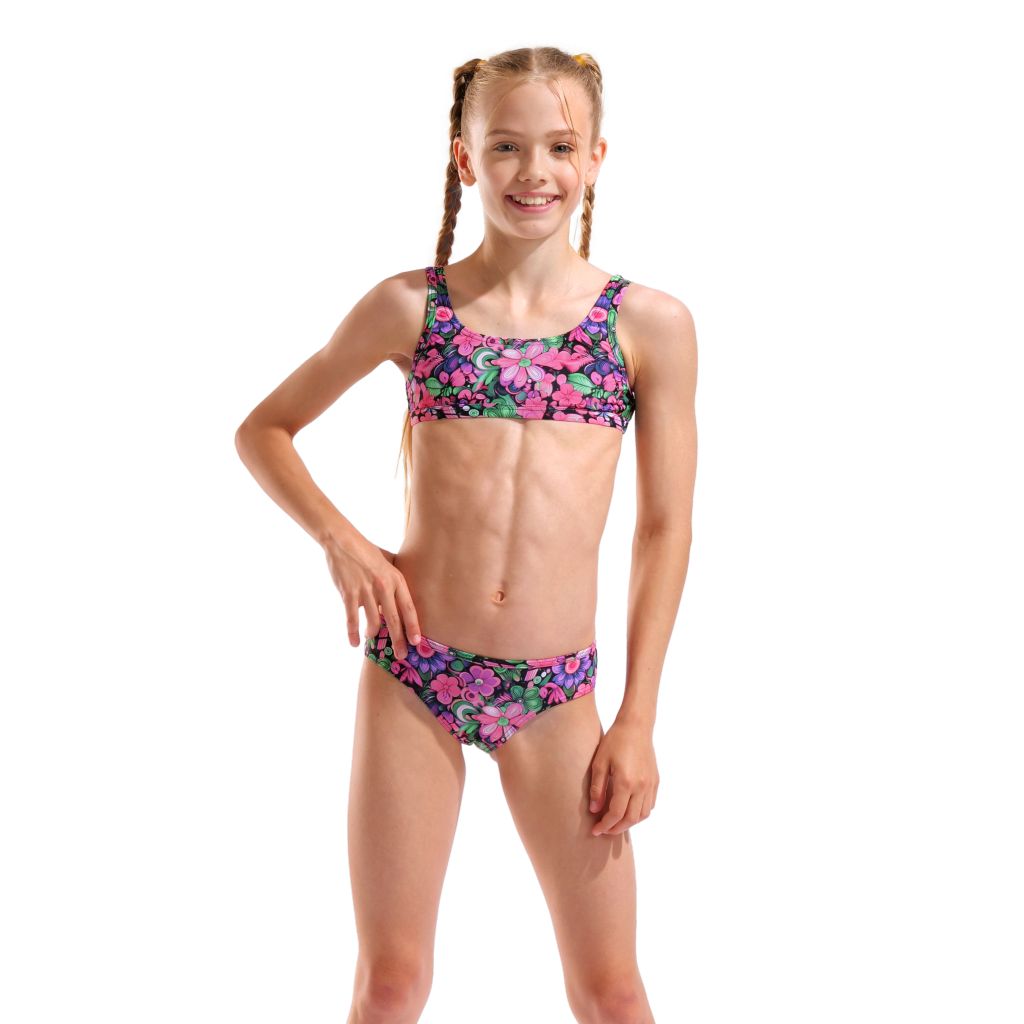 Costum de baie Arena Water Print Bikini Bralette