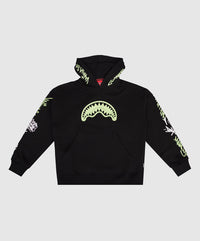 Hanorac Glow In The Dark Black Hoodie 7 - 16 Ani