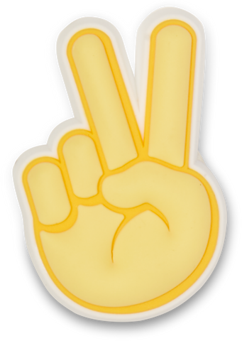 Pin Jibbitz by Crocs Peace Hand Sign