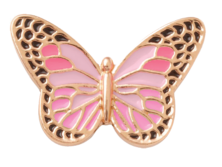 Accesorii Jibbitz by Crocs Pink Elev Clrful Butterfly