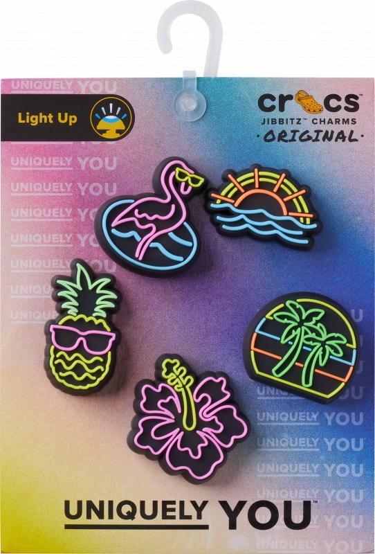 Accesorii Jibbitz by Crocs Lights Up Neon 5 Pack