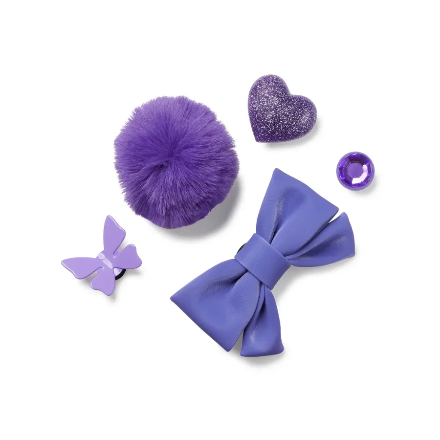 Image of Accesorii Jibbitz by Crocs All Things Purple 5 Pack