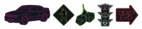 Accesorii Jibbitz by Crocs Reflective Street 5 Pack