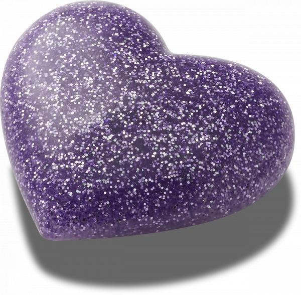 Accesorii Jibbitz by Crocs 3D Glitter Purple Heart