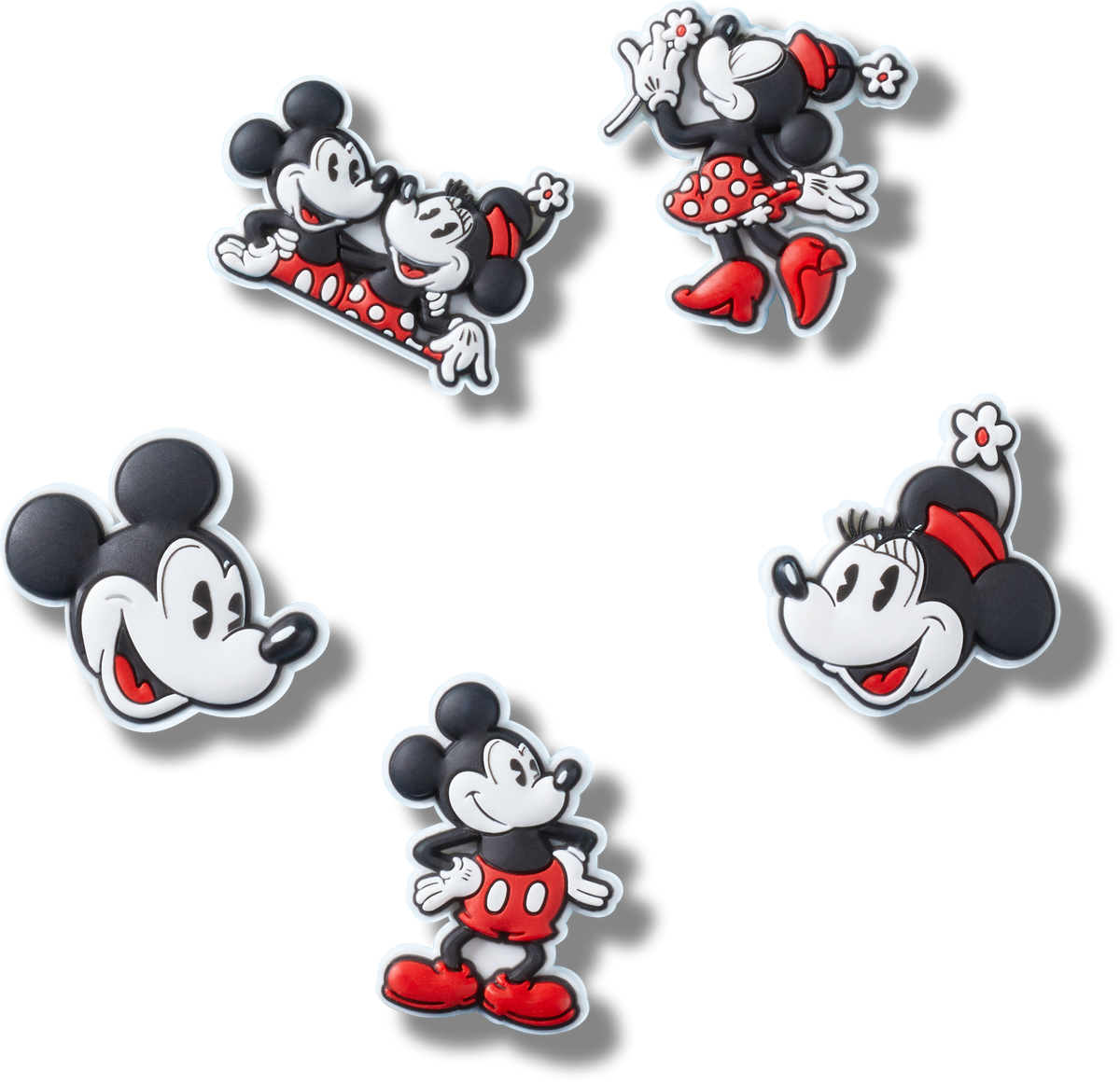 Crocs Mickey and Minnie Mouse 5-Pack Jibbitz Charms