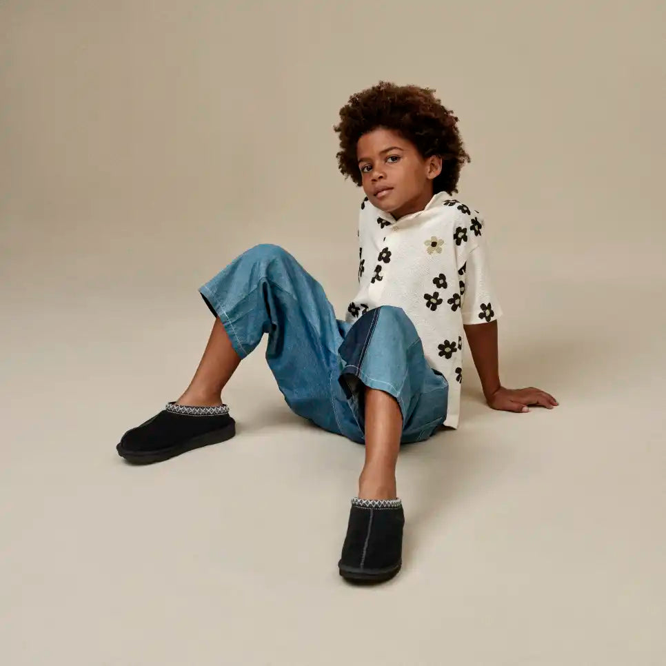 Papuci Tasman II 1019066K-BLK negru EU 31 - EU 36