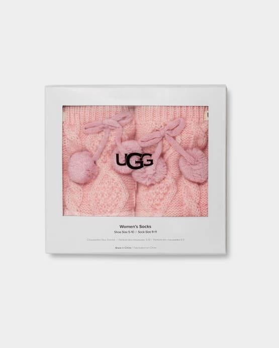 Image of Sosete-UGG-Pom Pom Sock Giftable Boxed